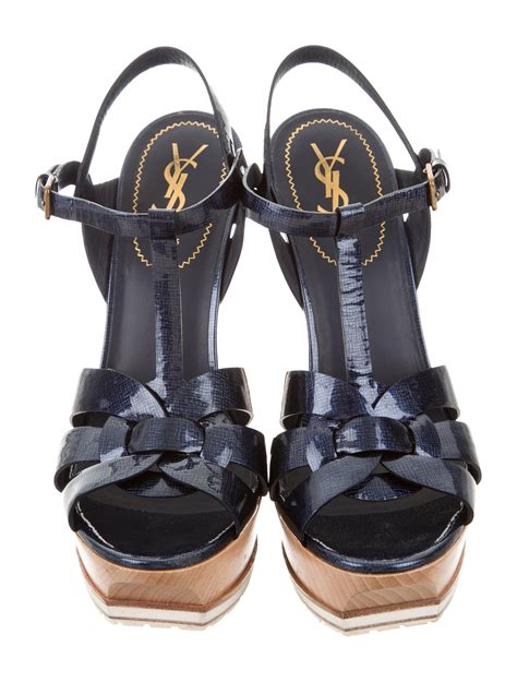 ysl tribute platform sandals|ysl tribute sandals with tights.